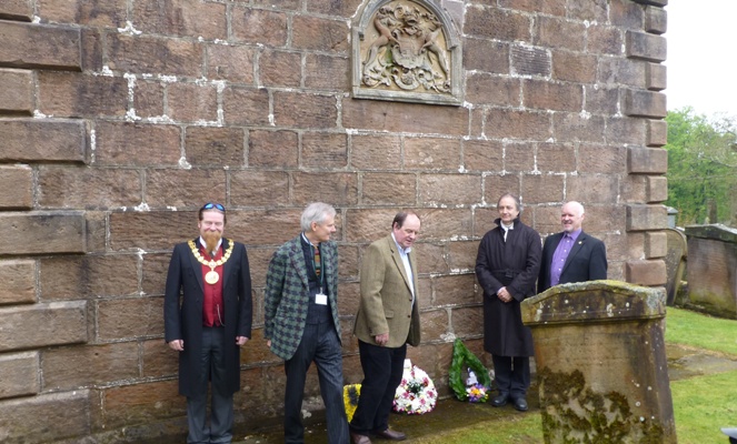 Picture showing Jim Todd, James Knox, James Naughtie, Dr. Gordon Turnbull and Rev. Steve Clipston 