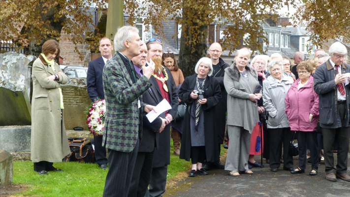 Introduction by James Knox, chairman of the Boswell Museum and Mausoleum Trust