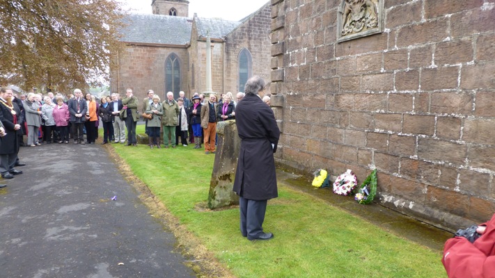 Dr. Gordon Turnbull at the Boswell Mausoleum