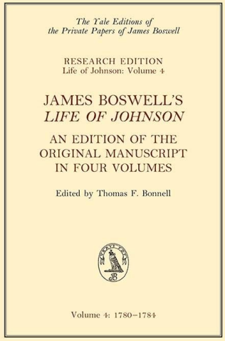 Cover of Life of Johnson, Manuscript edition, Volume 4