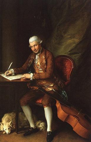Portrait of Karl Friedrich Abel by Thomas Gainsborough (1777)