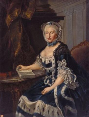 Painting of Augusta by J. G. Ziesenis (ca. 1770)