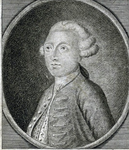 Samuel Derrick - engraving by W. Hibbart (1769)