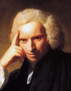 Detail from a portrait of Laurence Sterne by Joshua Reynolds (1760)